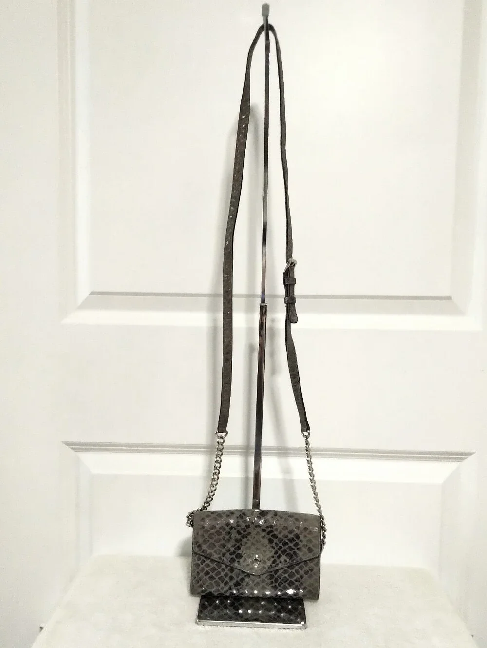 Michael Kors Sleek Textured Crossbody Bag with Chain Strap